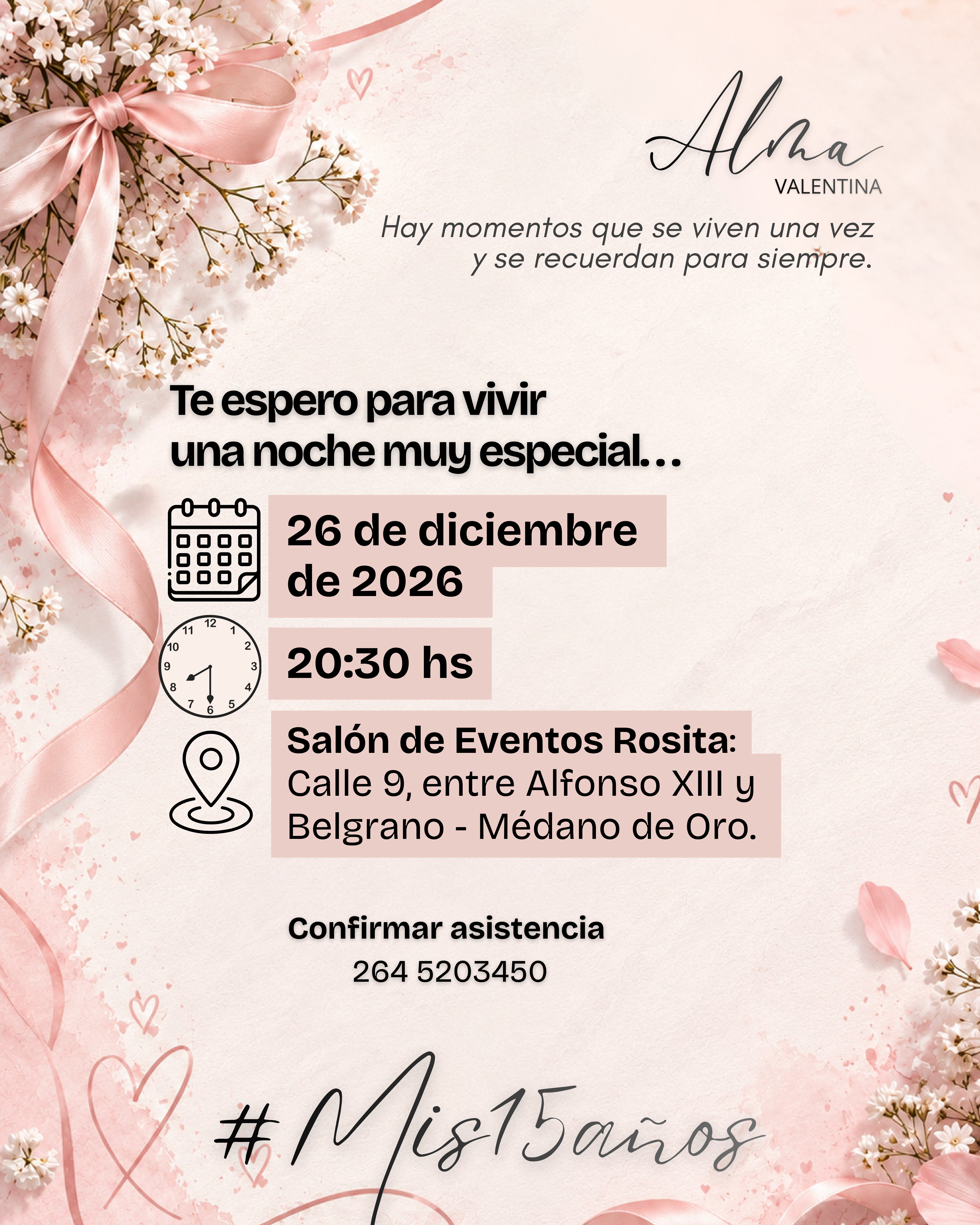 Invitación de Alma, tercera parte